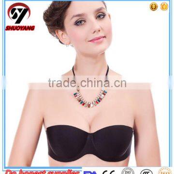 Shuoyang Push up Lovable Bras, Lace Girl Silicone Strapless Brassiere photo-2
