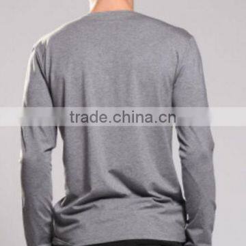 Promotional Custom Printing Unisex T Shirts/Male V Thin Mercerized Cotton Shirt Collar photo-3