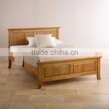 solid rustic oak wood king bed furniture with 100% solid oak