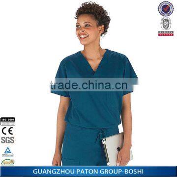 Custom Short Sleeve Summer Cotton Hospital Nurses Uniform Patterns