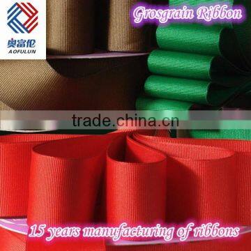 1" Red Solid Color Grosgrain Ribbon in good Quality and low Price for Celebrate