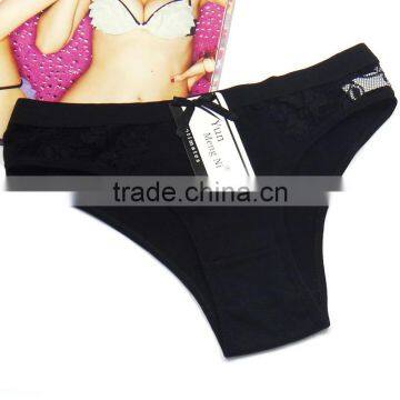 Sexy Hot Teen Girls Briefs Breathable Cotton Lady Panties Solid Colors Underwear photo-6