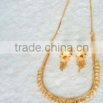 Fancy Micro Gold Plated Necklace and Pendant Sets photo-4