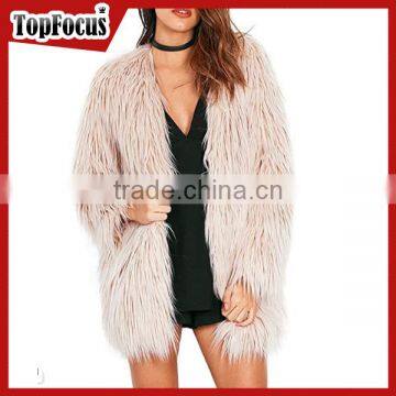 Custom heated fashion girls coat faux fur sex korea women winter coat