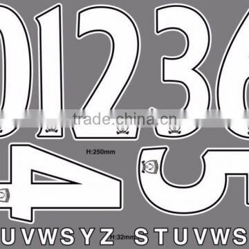 DIY Sports Jersey Number Screen Printed Custom Heat Transfers for Shirts photo-2