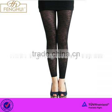 P0575Yiwu Fenghui pretty elastic sexy ladies sexy new disgen opacity jacquard leggings