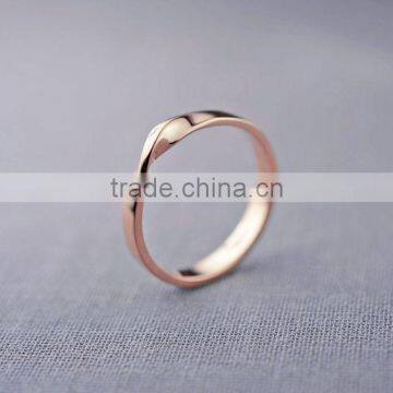 Simple Design Plain Style All Kinds of Eternity O Ring Thin Promise Ring for Wedding photo-3