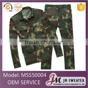 Tops Army Green BDU Winter Long Sleeve Digital Camouflage Military Uniform