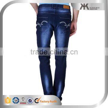 Acid Washed Mens Latest Distressed Blank Jeans Denim Jeans photo-3