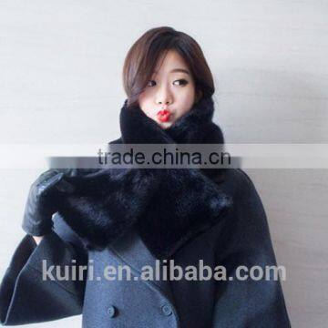 2016 New Style Fox Scarves Warm Plush Scarf Women Pareo Thicken Solid Fur Collar Rabbit's Hair Scarf photo-4