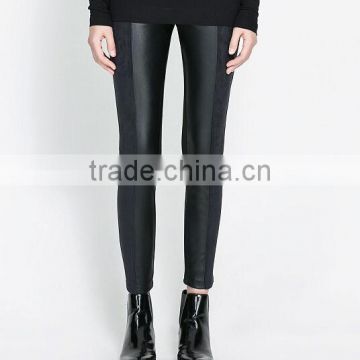 EY0091L New Women Fashion PU Leather Legging Stretch Skinny Women With Tight Leggings