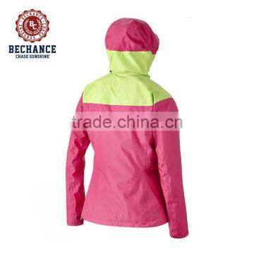YF095 Fashion Softshell Breathable Lady Hooded Jacket photo-2