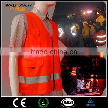 Led Strip Red Safety Vest Fishing Wear Warning Dark Night photo-3