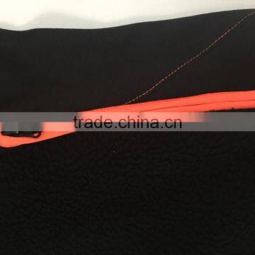 Men's Contrast hi Vis Berber Fleece Zipper up Long Sleeve Sweatshirt photo-3