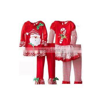 Factory price wholesale sales baby boys clothes Girl's sweetheart lollipop Christmas pajamas