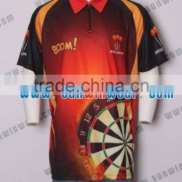 Fashional design sublimation printing custom dry fit sublimation print dart shirts men jersey