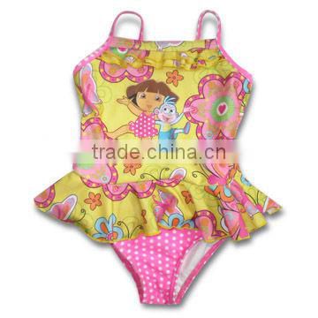 Kids Swimsuit Swimwear One Piece cut bow