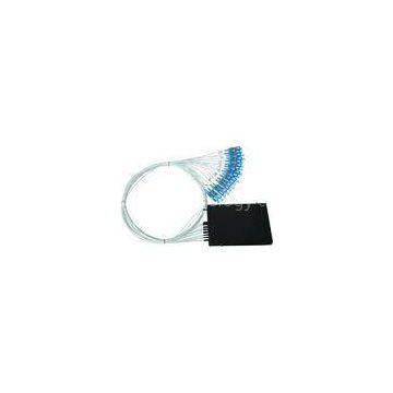 Optic PLC Splitter For FTTX / LAN , ABS moudle passive optical splitter