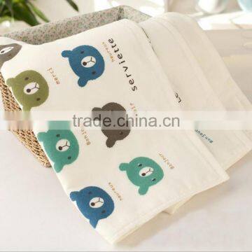 Home and school use germproof gauze and terry cotton children towel