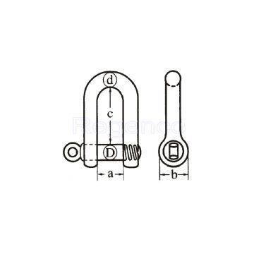 EUROPE TYPE LARGE DEE SHACKLE photo-2