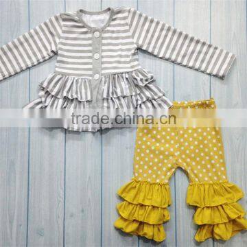 Competitive price superior quality stripes dot patterns cute baby outfits