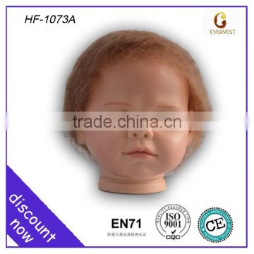 China online reborn wig babies, plastic doll face, plastic doll face factory