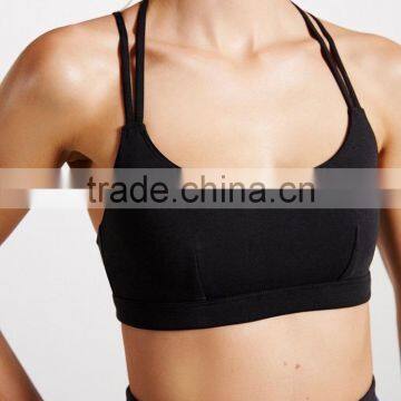 Women's Sexy Light Support Cross Strappy Yoga Sports Bra photo-6