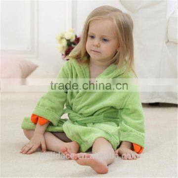 Plain TERRY hood baby bathrobe