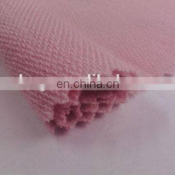 Winfar Textile Super Soft Knitting Pink Dyed French Terry Polyester Rayon Fabric photo-3