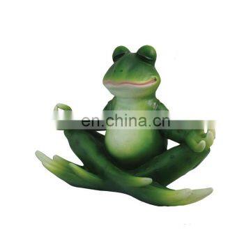 cute yoga frog figure