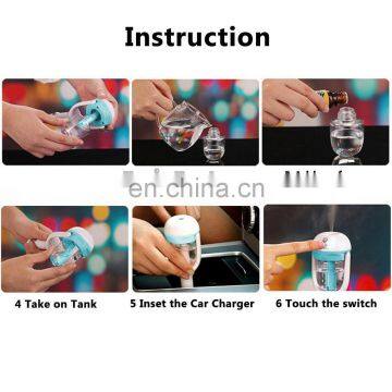 Portable Mini Car Humidifier, Car Aromatherapy Humidifier Air Purifier Air Mist Aroma Diffuser Humidifier for Cars photo-5