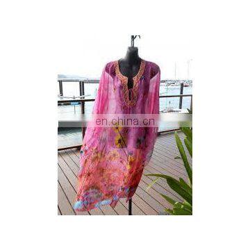 Pure chiffon kaftan