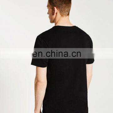 Custom High Quality Blank Black T-shrit for Men photo-5