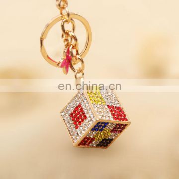 Fashion Crystal rhinestone mini metal keychain MCA-0314