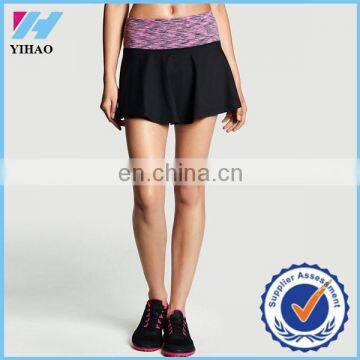 Trade Assurance Yihao Women Sports Gym Wear custom wholesale Tennis Skater yoga Skirt running workout for women cloting