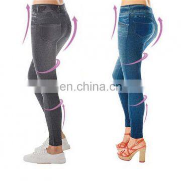 Latest solid genie printed jeggings