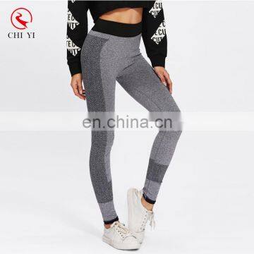 Contrast Trim Color Block Skinny Women Leggings