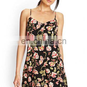 China Clothing Manufacturer OEM&ODM New arrival Nice Floral Printed ladies Dress