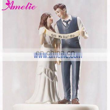 A07372 Resin Bride&Bridegroom Wedding Doll Cake Topper