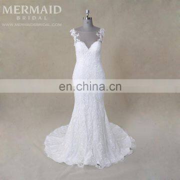 luxury wedding gown new lace mermaid wedding dress