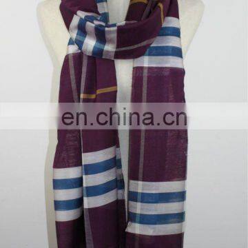 grid fashion scarf men fleece scarf