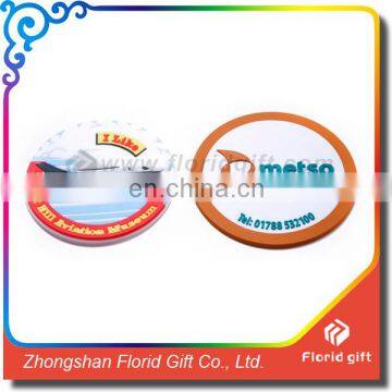 2017 promotional gifts 2D or 3D soft pvc tea cup coaster with embossed logo