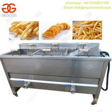 3 Basket Commercial Deep Fryer|Factory Fried Potato Chips 3 Tanks Basket Fryer|Fried French Fries Frying Machine