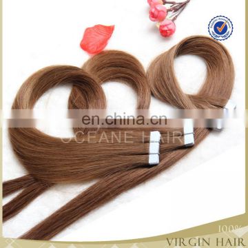 Cheap silk straight 40 pieces wholesale russian hair tape hair extensions