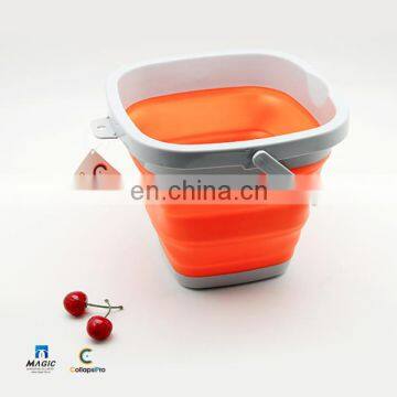 5L Square Collapsible Plastic Bucket