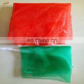 PE drawstring tubular leno mesh bags for onions