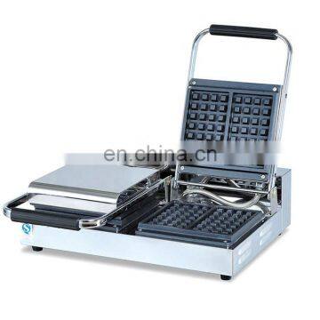 Waffle Iron 2 Head Muffin Snack Waffle Machine Western Kitchen Equipment For Double Waffle Machine