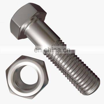 excavator 12.9 grade 10.9 hex head m13 bolt and nut m30