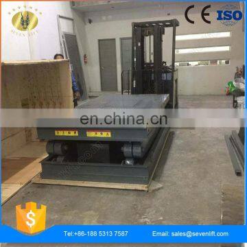 7LSJG Shandong SevenLift Scissor Structure Hydraulic Warehouse Use Manual Freight Lift Elevator