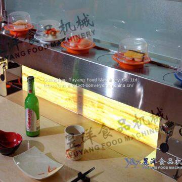 Sushi conveyor belt system Food delivery system Sushi belt - manufacturer: michaeldeng@gdyuyang.com